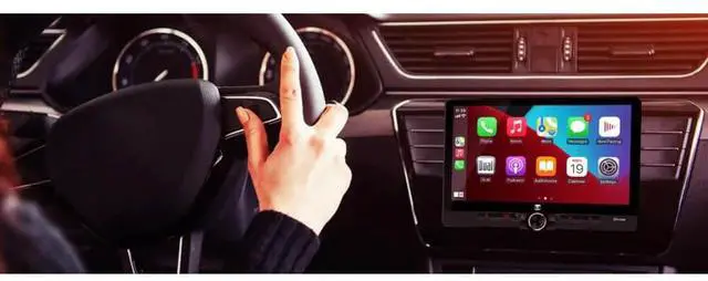Alt view image 6 of 6 - Dual DCPA1013 10.1 inch Digital Media Receiver with CarPlay and Android Auto