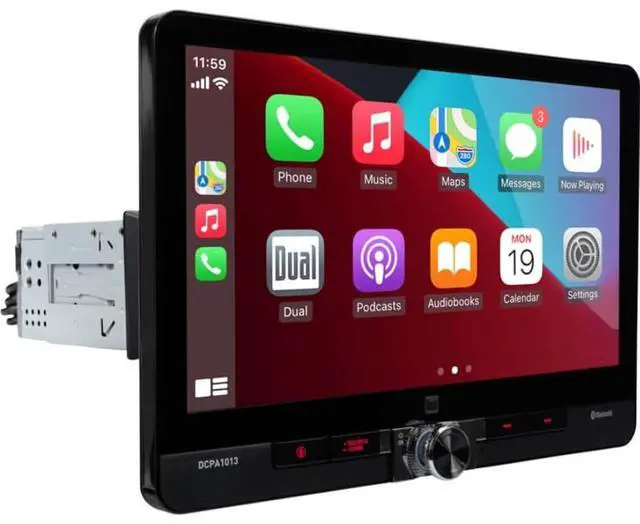 Alt view image 2 of 6 - Dual DCPA1013 10.1 inch Digital Media Receiver with CarPlay and Android Auto