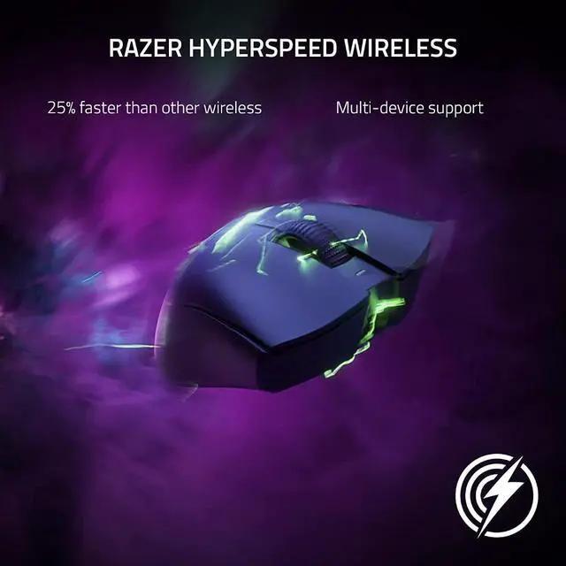 Alt view image 3 of 6 - Razer DeathAdder V3 Pro Gaming Mouse - Black