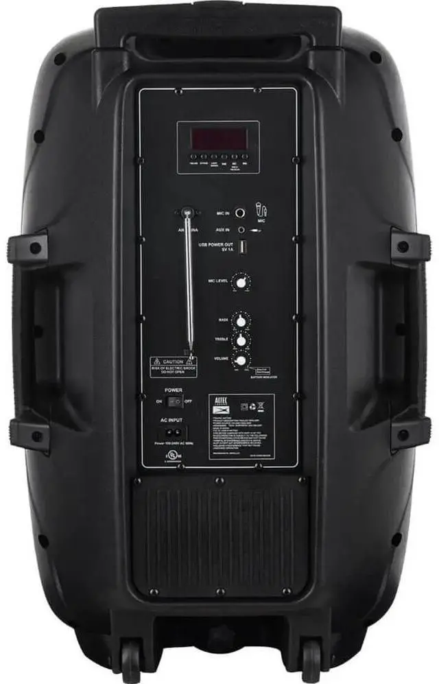 Alt view image 4 of 7 - ALTEC LANSING IMT7002BLKRB SoundRover Wireless Trolley Bluetooth Speaker
