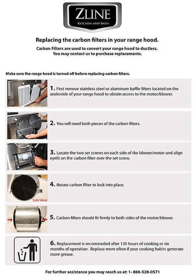 Alt view image 3 of 4 - ZLINE Charcoal Filters (CF1)