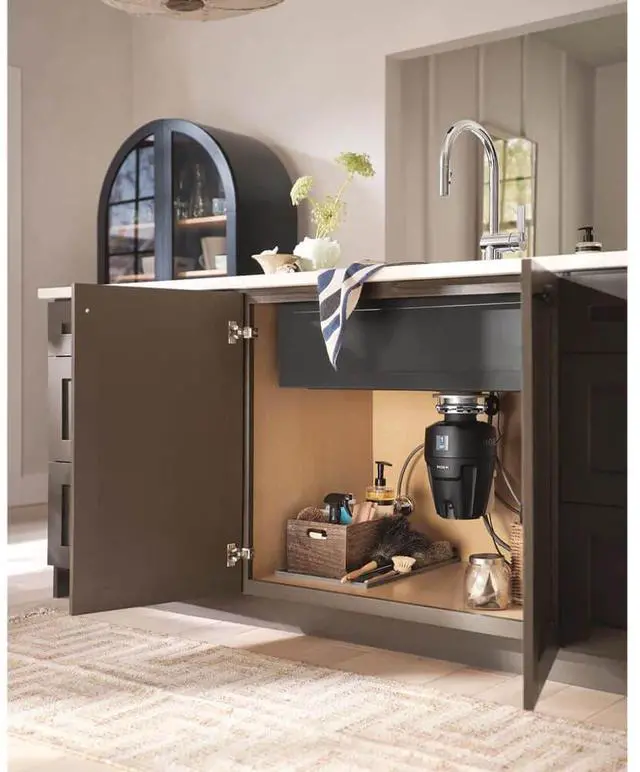 Alt view image 3 of 4 - Moen EX100C 1 Horsepower Chef Series Continuous Feed Garbage Disposal - Corded