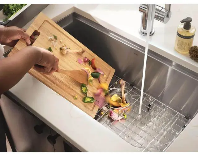 Alt view image 4 of 4 - Moen EX100C 1 Horsepower Chef Series Continuous Feed Garbage Disposal - Corded