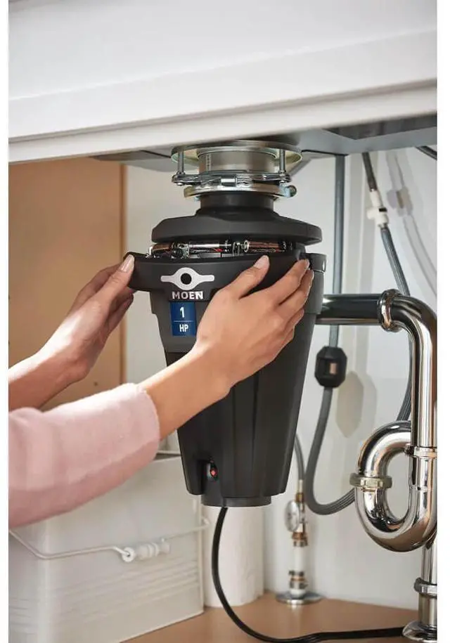 Alt view image 4 of 5 - Moen EXL100C 1 Horsepower Chef Series Continuous Feed Garbage Disposal with Light - Corded