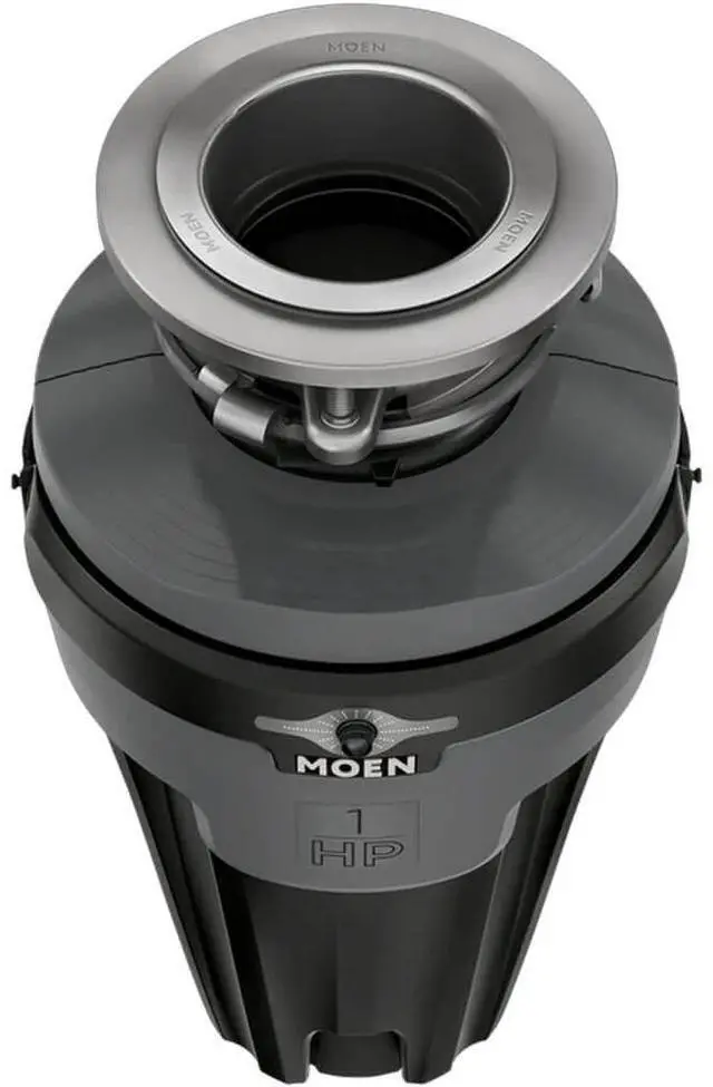 Alt view image 2 of 5 - Moen EXL100C 1 Horsepower Chef Series Continuous Feed Garbage Disposal with Light - Corded