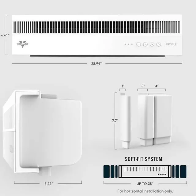 Alt view image 7 of 7 - Vornado PROFILEWHT Profile Window Air Circulator Fan with Reversible Exhaust - White
