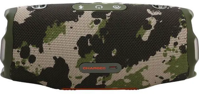 Alt view image 5 of 7 - JBL CHARGE6SQUAD Charge 6 Portable Waterproof Speaker with Powerbank and Strap - Squad