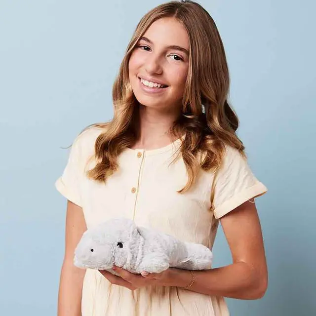 Alt view image 5 of 5 - Warmies CPMAN1 Microwavable French Lavender Scented Plush Manatee