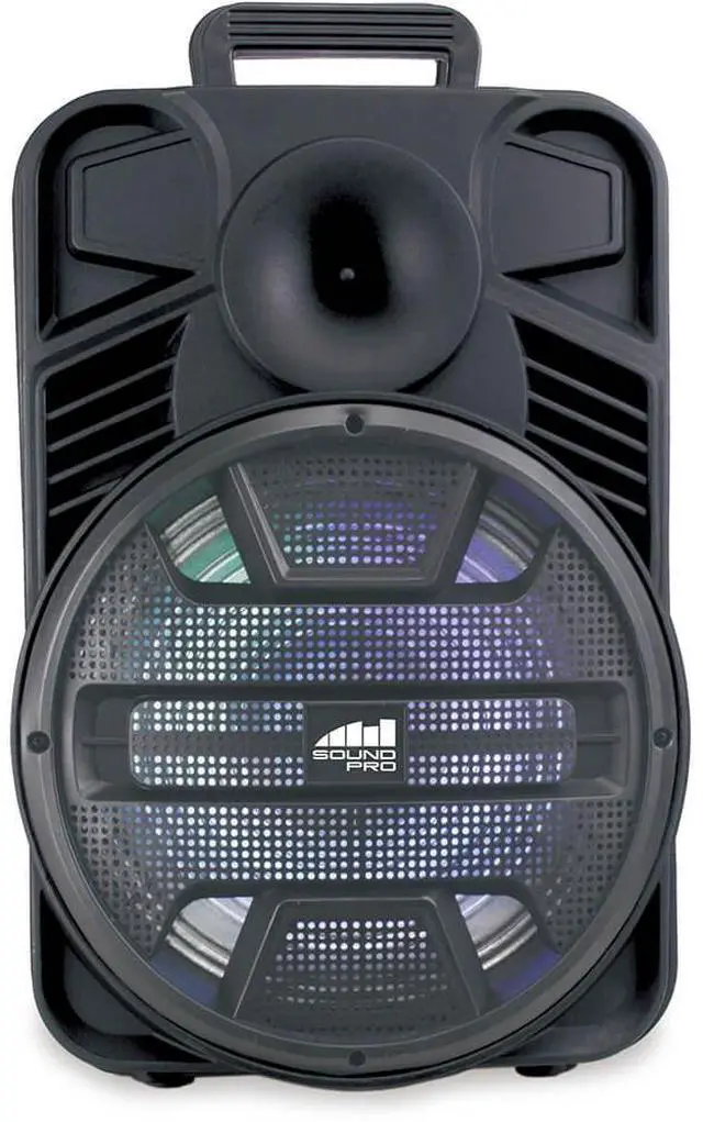 Alt view image 2 of 4 - Naxa NDS1231 Portable 12 inch 3,000 Watt Bluetooth Party Speaker with Disco Light