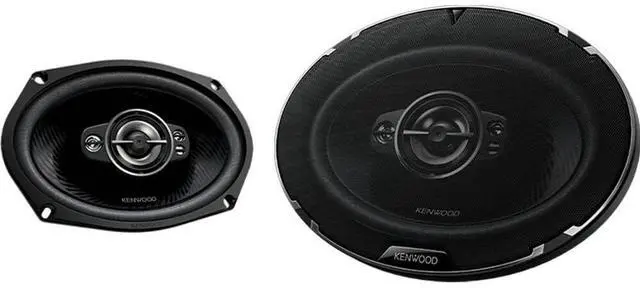 Main image of Kenwood KFC6998 6x9 inch Oval 5-Way Car Speakers - Black