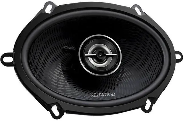 Alt view image 7 of 7 - Kenwood KFCC5798 5x7 inch Oval 2-Way Car Speakers - Black