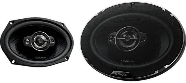 Main image of Kenwood KFC6988 6x9 inch Oval 4-Way Car Speakers - Black