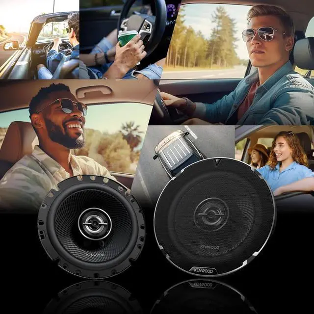 Alt view image 6 of 13 - Kenwood KFC6988 6x9 inch Oval 4-Way Car Speakers - Black