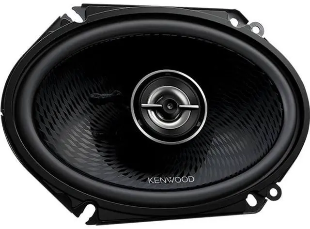 Alt view image 4 of 11 - Kenwood KFCC6898 6x8 inch Oval 2-Way Car Speakers - Black