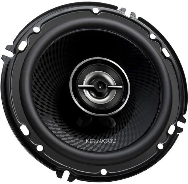 Alt view image 7 of 14 - Kenwood KFC1698 6-1/2 inch Round 2-Way Car Speakers - Black