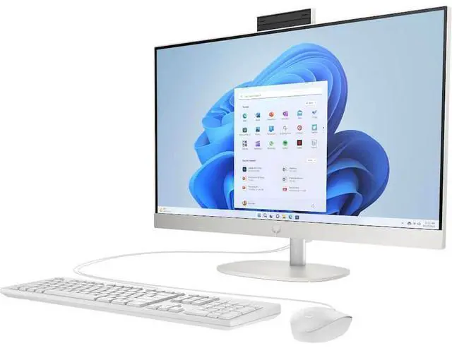 Alt view image 3 of 20 - HP 24CR0410 23.8 inch All-in-One Desktop - AMD Athlon Silver 7120U - AMD Radeon Graphics - 8GB/256GB - Windows 11 Home