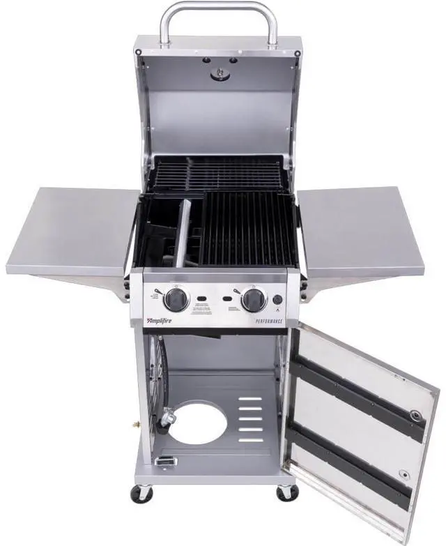 Alt view image 4 of 7 - Char-Broil 463655421 Performance Series Amplifire Gas Grill - Stainless