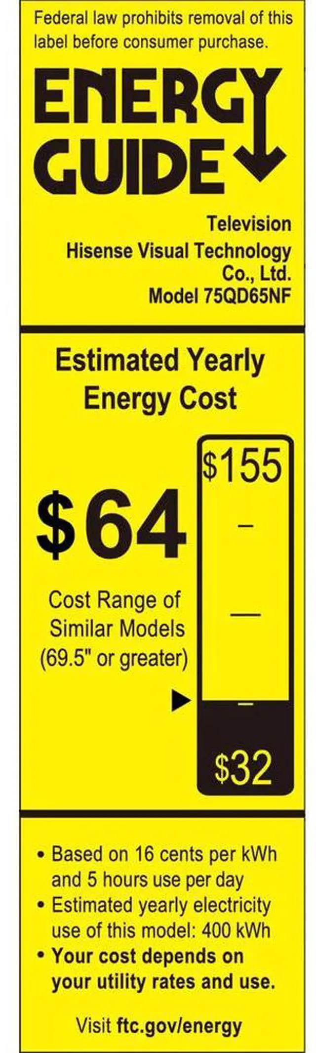 Alt view image 7 of 7 - Hisense 75QD65NF 75 inch Class QD65 Series QLED 4K UHD Smart Fire TV