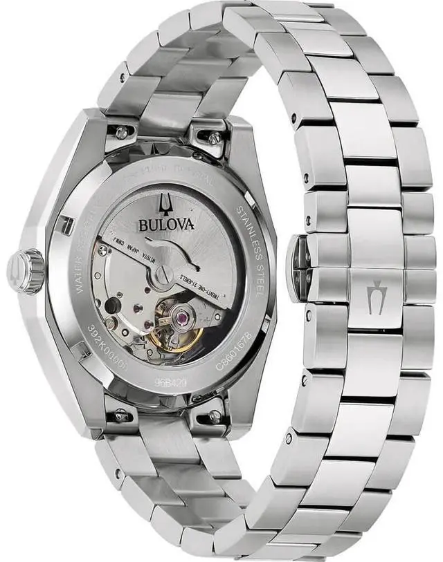 Alt view image 3 of 9 - Bulova 96B429 Surveyor Collection Automatic Watch - Stainless/Green