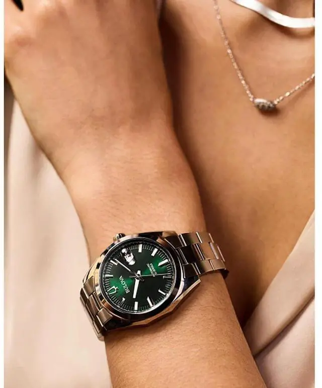 Alt view image 5 of 9 - Bulova 96B429 Surveyor Collection Automatic Watch - Stainless/Green