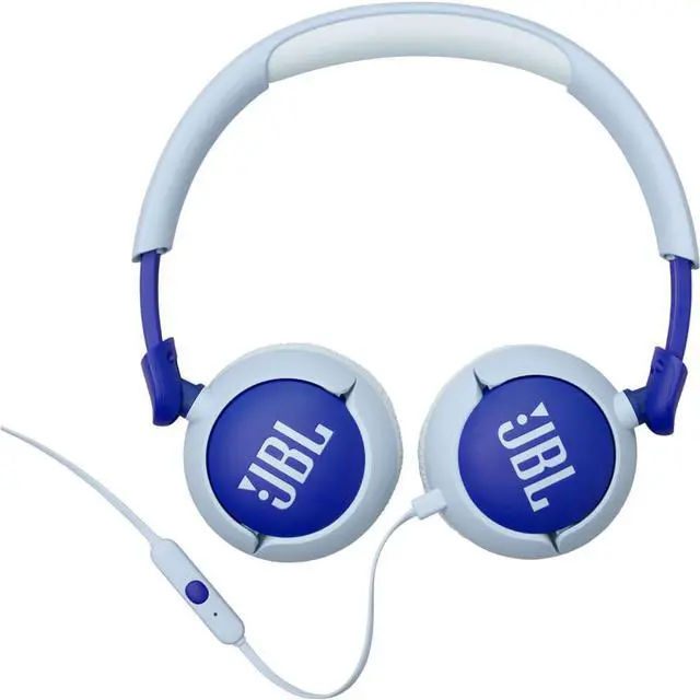 Alt view image 6 of 6 - JBL JR320BLU Junior 320 Kids Wired On-Ear Headphones - Blue