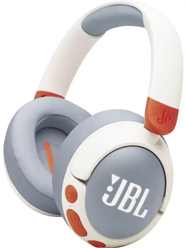 Alt view image 7 of 14 - JBL JR470NCWHT Junior 470NC Kids Wireless Over-Ear Noise Canceling Headphones - White