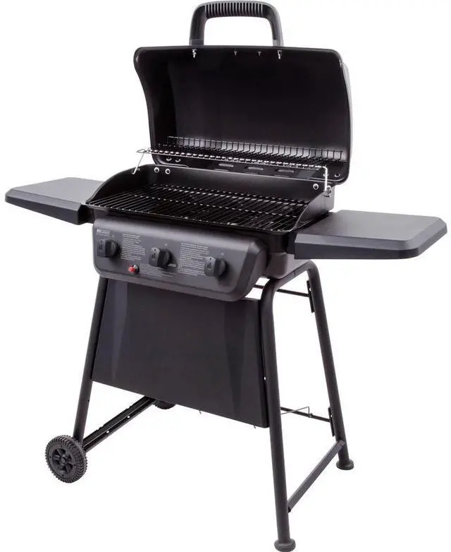 Alt view image 2 of 7 - Char-Broil 465735621 American Gourmet Classic Series 3-Burner Gas Grill - Black