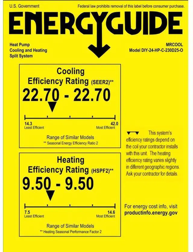 Alt view image 5 of 5 - MRCOOL 24HPWM230D25 24000 BTU 230V DIY 5th Generation Mini-Split Air Handler and Condenser