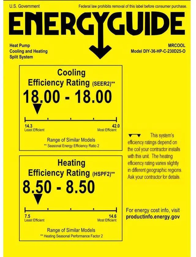 Alt view image 5 of 5 - MRCOOL 36HPWM230D25 36000 BTU 230V DIY 5th Generation Mini-Split Air Handler and Condenser