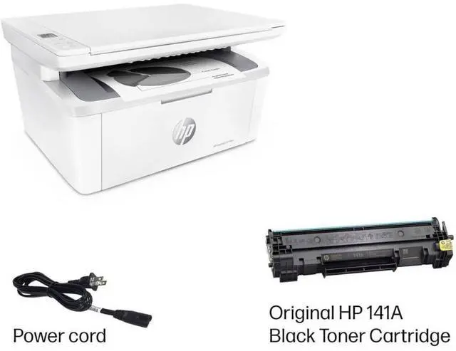 Alt view image 7 of 7 - HP LaserJet Wireless Black and White Laser Printer - White