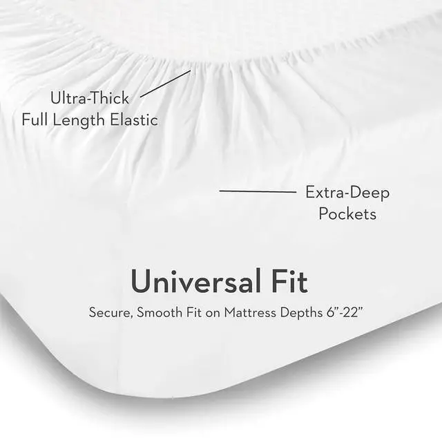 Alt view image 2 of 3 - Malouf Sleep Woven TENCEL White Twin XL Sheet Set