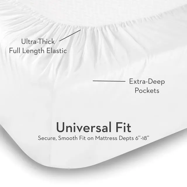 Alt view image 5 of 5 - Malouf 600 Thread Count Cotton Blend Sheets - King / Ivory