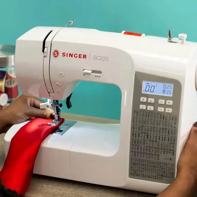 Alt view image 2 of 7 - Singer SC220  Sewing Machine - White