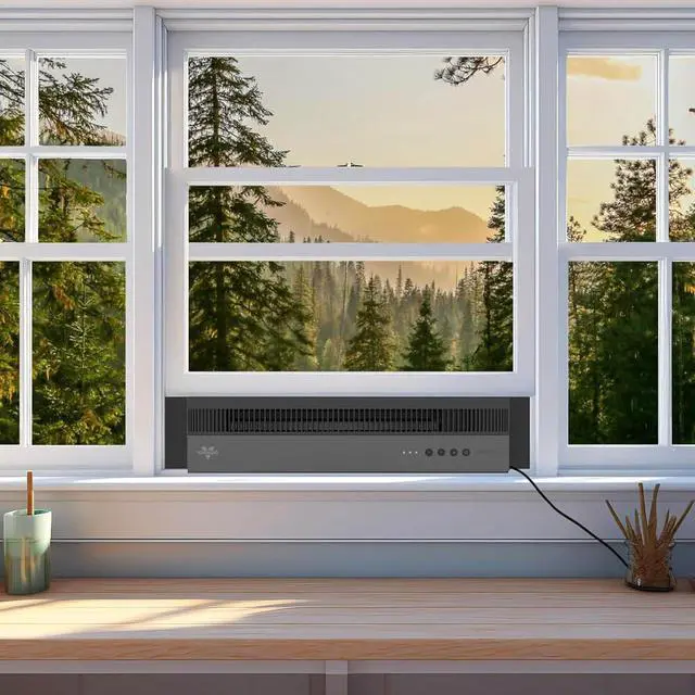 Alt view image 2 of 4 - Vornado PROFILEBLK Window Air Circulator Fan with Reversible Exhaust - Black