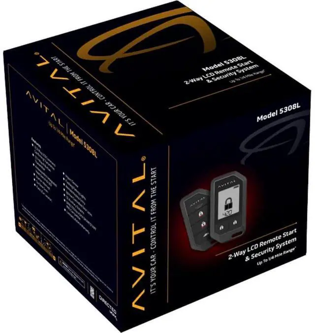 Alt view image 3 of 5 - Avital 5308L 2-Way Remote Start Security System with Alarm/Keyless Entry