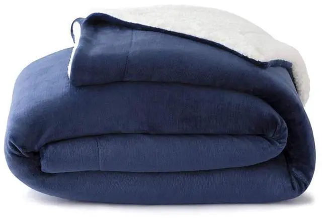 Alt view image 2 of 3 - Malouf The Weekender Sherpa Blanket - Queen