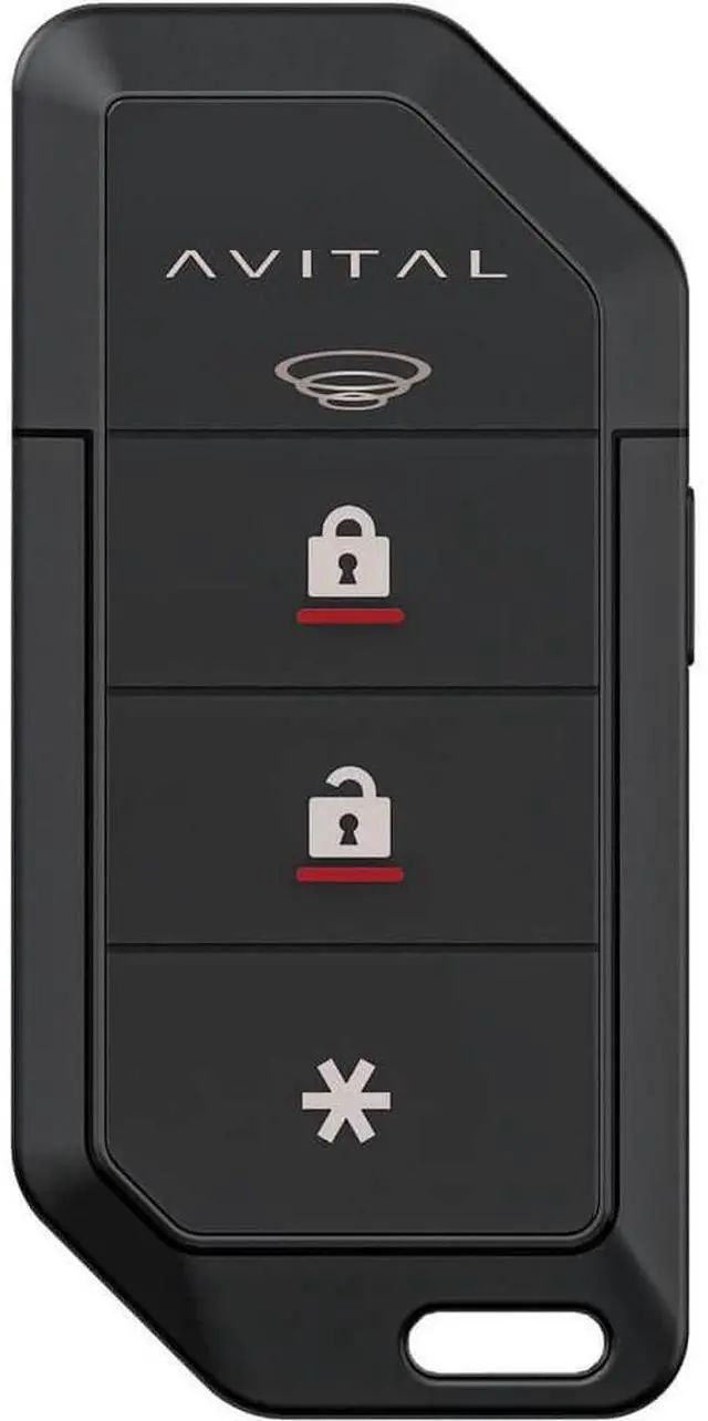 Alt view image 2 of 4 - Avital 3103L 1-Way Security System with Keyless Entry/Impact Sensor