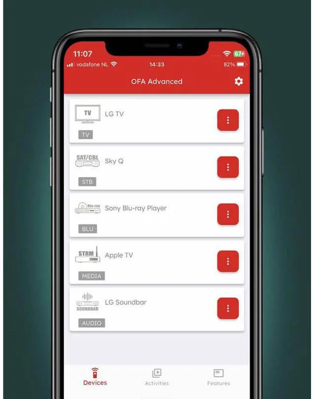 Alt view image 3 of 7 - One For All URC7956 Smart Control Pro 5 Universal Remote - Grey