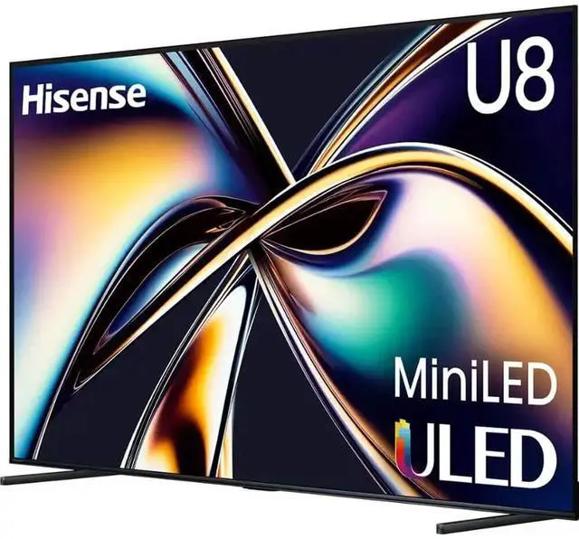 Alt view image 3 of 7 - Hisense 100U8QG 100 inch Class U8 Series 4K Mini-LED QLED UHD Smart Google TV