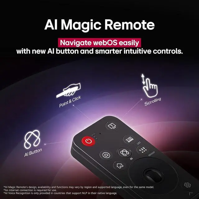 Alt view image 4 of 7 - LG OLED evo AI 4K Smart TV w/A9 Gen8, 144Hz, Dolby Vision/Atmos, HDR10, AI Upscaling, Alexa + UAX 4K HDMI Cable + CPS 24-Mo Protection + Streaming Bundle (OLED55C5PUA, 2025)
