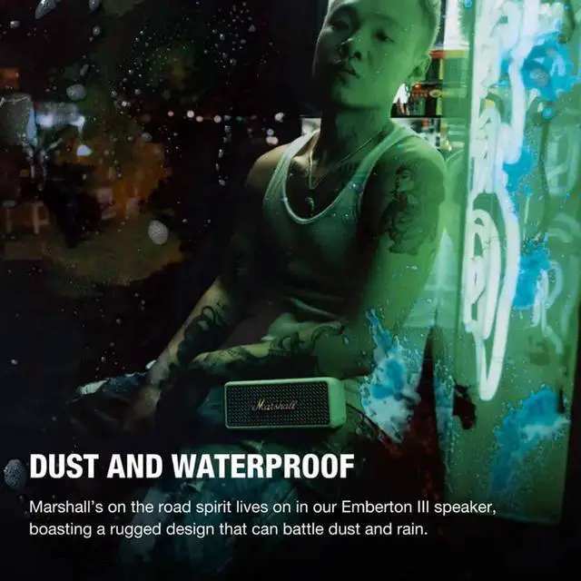 Alt view image 5 of 7 - Marshall EMBERTON3CR Emberton III Portable Bluetooth Speaker - Cream