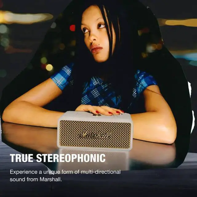 Alt view image 3 of 7 - Marshall EMBERTON3CR Emberton III Portable Bluetooth Speaker - Cream