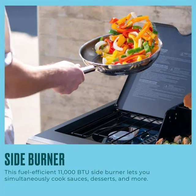 Alt view image 3 of 7 - Char-Broil 463286125 Performance Series FlavorMax 6-Burner Gas Grill - Stainless