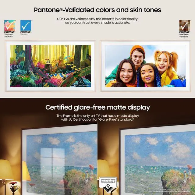 Alt view image 6 of 7 - Samsung 65-Inch The Frame LS03D QLED 4K Smart TV Bundle, Quantum HDR, Art Mode, Slim Fit Wall Mount, Alexa Built-in w/AUX HDMI Cable, CPS 24-Month Protection, Streaming Bundle