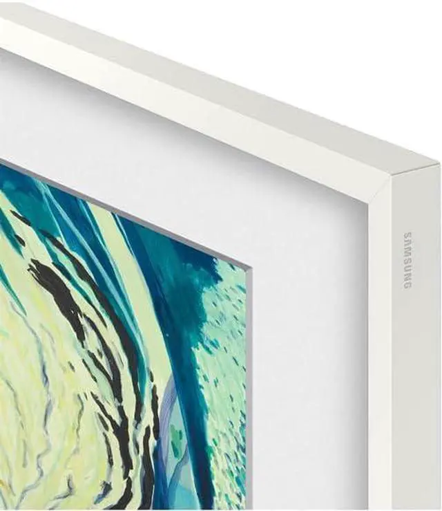 Alt view image 7 of 7 - Samsung 55-Inch Modern White The Frame LS03D QLED 4K Smart TV Bundle, Quantum HDR, Art Mode, Slim Fit Wall Mount, Alexa Built-in w/Bezel, AUX HDMI Cable, CPS 24-Month Protection, Streaming Bundle