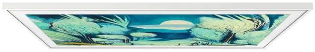 Alt view image 6 of 7 - Samsung 55-Inch Modern White The Frame LS03D QLED 4K Smart TV Bundle, Quantum HDR, Art Mode, Slim Fit Wall Mount, Alexa Built-in w/Bezel, AUX HDMI Cable, CPS 24-Month Protection, Streaming Bundle