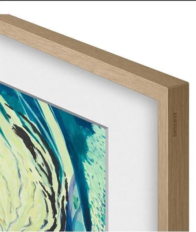 Alt view image 6 of 7 - Samsung 50-Inch Modern Teak The Frame LS03D QLED 4K Smart TV Bundle, Quantum HDR, Art Mode, Slim Fit Wall Mount, Alexa Built-in w/Bezel, AUX HDMI Cable, CPS 24-Month Protection, Streaming Bundle