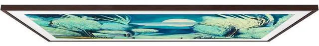 Alt view image 7 of 7 - Samsung 65-Inch Modern Brown The Frame LS03D QLED 4K Smart TV Bundle, Quantum HDR, Art Mode, Slim Fit Wall Mount, Alexa Built-in w/Bezel, AUX HDMI Cable, CPS 24-Month Protection, Streaming Bundle
