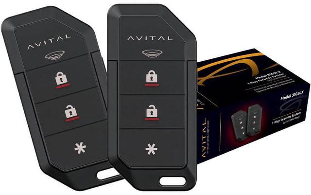 Main image of Avital 3103LX 1-Way Security System with Keyless Entry/Flashing Parking Lights