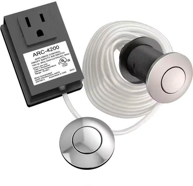 Main image of Moen Garbage Disposal Controller Base Unit with Switch - Chrome/Spot Resist Stainless